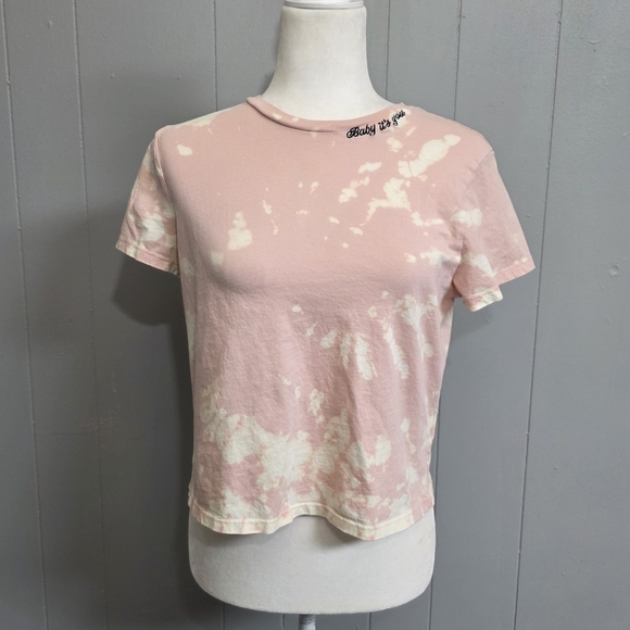 H&M Tops - H&M Divided Baby It You Bleach Dye Top Size M